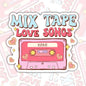 Mix Tape Love Songs, Valentine Day Waterproof Sticker, Water Bottle Sticker, Kindle Sticker, Laptop Sticker