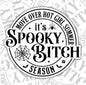 Spooky Bitch Season, Waterproof Sticker, Water Bottle Sticker, Kindle Sticker, Laptop Sticker