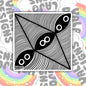 Mummy Eyes, Waterproof Sticker, Zen Art
