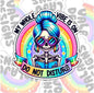 My Whole Vibe Is On Do Not Disturb, Funny Waterproof Sticker, Sarcastic Water Bottle Sticker, Kindle Sticker, Laptop Sticker