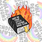 Not In Your Fucking Book Club, Waterproof Sticker, Water Bottle Sticker, Kindle Sticker, Laptop Sticker, Social Justice Stickers