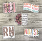 Blessed Nurse Sticker Pack, Scrub Life Waterproof Stickers, Water Bottle Sticker, Kindle Sticker, Laptop Sticker
