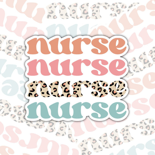Nurse Nurse Nurse Sticker, Waterproof Sticker