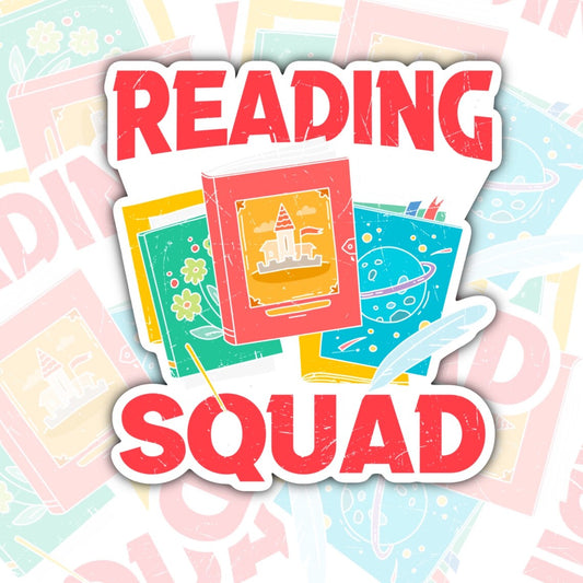 Reading Squad Sticker, Book Club Sticker, Book-ish Waterproof Sticker, Water Bottle Sticker, Kindle Sticker, Laptop Sticker