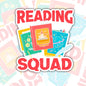 Reading Squad Sticker, Book Club Sticker, Book-ish Waterproof Sticker, Water Bottle Sticker, Kindle Sticker, Laptop Sticker