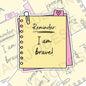 Reminder I Am Brave, Mental Health Waterproof Sticker,  Water Bottle Sticker, Kindle Sticker, Laptop Sticker