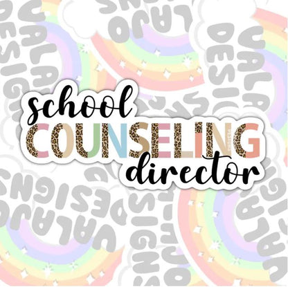 School Counselor Director, Waterproof Sticker