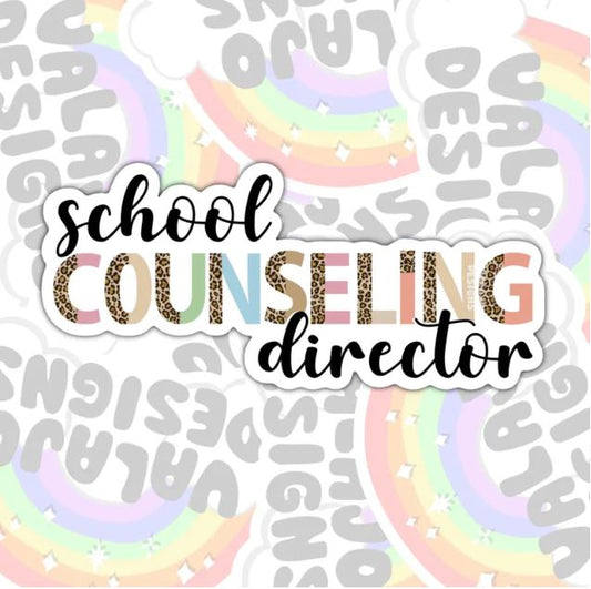 School Counselor Director, Waterproof Sticker
