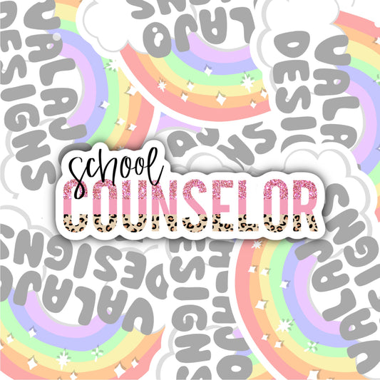 School Counselor Sticker, Waterproof Sticker