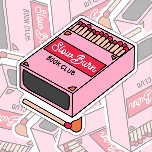 Slow Burn, Waterproof Sticker, Water Bottle Sticker, Kindle Sticker, Laptop Sticker, Smut Lover Stickers