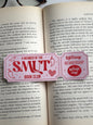 Smut Book Club, Handmade Bookmark for Books And Journals