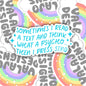 And I Think, What A Psycho, Funny Waterproof Sticker, Sarcastic Water Bottle Sticker, Kindle Sticker, Laptop Sticker
