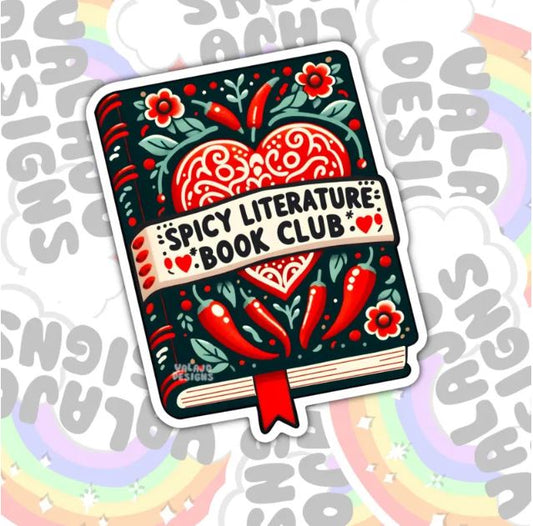 Spicy Literature Club, Waterproof Sticker, Water Bottle Sticker, Kindle Sticker, Laptop Sticker, Smut Lover Stickers