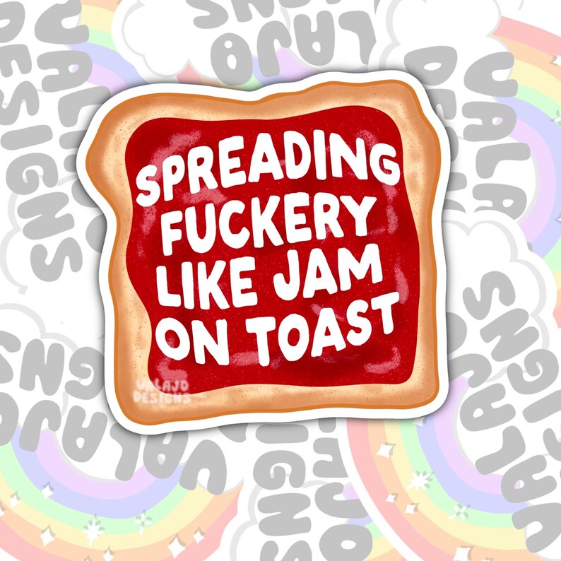 Spreading Fuckery, Funny Waterproof Sticker, Sarcastic Water Bottle Sticker, Kindle Sticker, Laptop Sticker