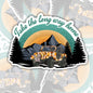 Take The Long Way Home,  Waterproof Sticker, Water Bottle Sticker, Kindle Sticker, Laptop Sticker, Lake Life, Life Outdoors, Camping, Traveling Stickers