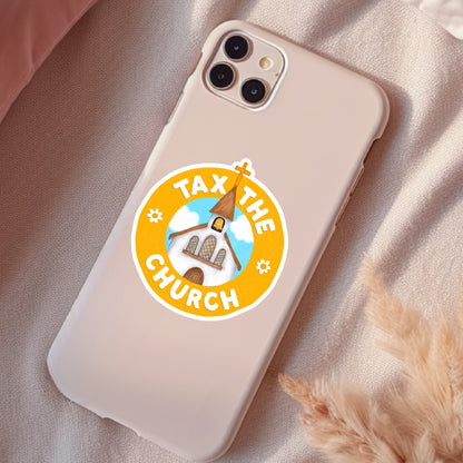 Tax The Church, Waterproof Sticker, Social Justice Stickers, Feminist Stickers