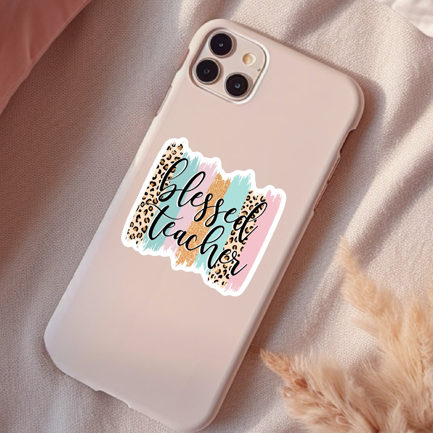Blessed Teacher Sticker, Waterproof Sticker
