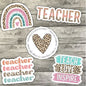 Aesthetic Teacher Sticker Pack, Teacher Life Waterproof Stickers, Water Bottle Sticker, Kindle Sticker, Laptop Sticker