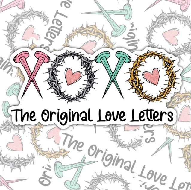The Original Love Letters, Christian Waterproof Sticker, Water Bottle Sticker, Kindle Sticker, Laptop Sticker