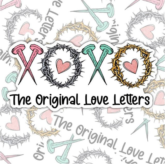 The Original Love Letters, Christian Waterproof Sticker, Water Bottle Sticker, Kindle Sticker, Laptop Sticker