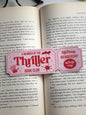 Thriller Book Club, Handmade Bookmark for Books And Journals