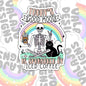 Good Mood Inspired By Coffee, Funny Waterproof Sticker, Water Bottle Sticker, Kindle Sticker, Laptop Sticker