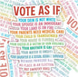Vote As If Your Skin Is Not White, Waterproof Sticker, Water Bottle Sticker, Kindle Sticker, Laptop Sticker, Social Justice Stickers, Feminist Stickers, Roe V Wade Stickers