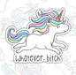Whatever Bitch, Funny Waterproof Sticker, Offensive Water Bottle Sticker, Sarcastic Kindle Sticker, Laptop Sticker