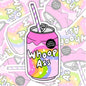 Can Of Whoop Ass, Mental Health Waterproof Sticker, Funny Water Bottle Sticker, Kindle Sticker, Laptop Sticker
