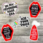 Women's Rights Sticker Pack, Use Your Voice, Social Justice Waterproof Stickers, Water Bottle Sticker, Kindle Sticker, Laptop Sticker