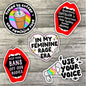 In My Feminine Rage Era Sticker Pack, Use Your Voice, Social Justice Waterproof Stickers, Water Bottle Sticker, Kindle Sticker, Laptop Sticker