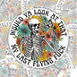 Look My Last Flying Fuck, Funny Waterproof Sticker, Offensive Water Bottle Sticker, Sarcastic Kindle Sticker, Laptop Sticker