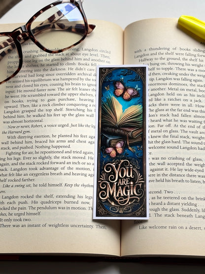 You Are Magic, Handmade Bookmark for Books And Journals
