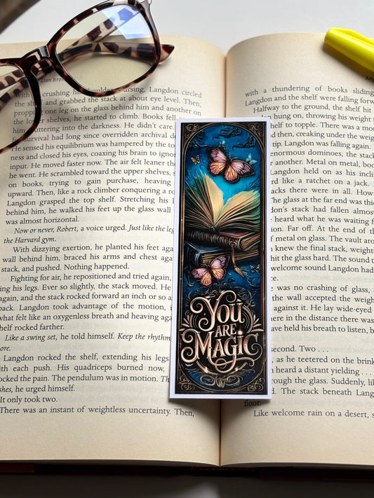 You Are Magic, Handmade Bookmark for Books And Journals