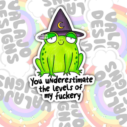 You Underestimate Me, Funny Waterproof Sticker, Sarcastic Water Bottle Sticker, Kindle Sticker, Laptop Sticker