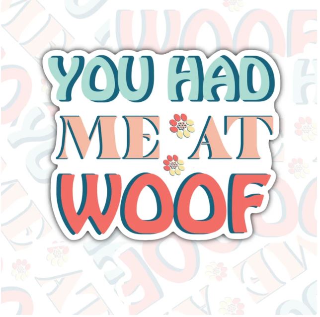 You Had Me At Wolf, Animal Lovers Waterproof Sticker, Water Bottle Sticker, Kindle Sticker, Laptop Sticker
