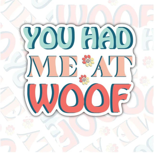 You Had Me At Wolf, Animal Lovers Waterproof Sticker, Water Bottle Sticker, Kindle Sticker, Laptop Sticker